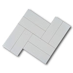 CLEARANCE - 4x12 Color Story Ice White Glossy Ceramic Wall Tile CLEARANCE - 4x12 Color Story Ice White Glossy Ceramic Wall Tile - American Tile Depot