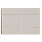 CLEARANCE - 4x12 Color Wheel Linear Urban Putty Glossy Ceramic Wall Tile CLEARANCE - 4x12 Color Wheel Linear Urban Putty Glossy Ceramic Wall Tile - American Tile Depot