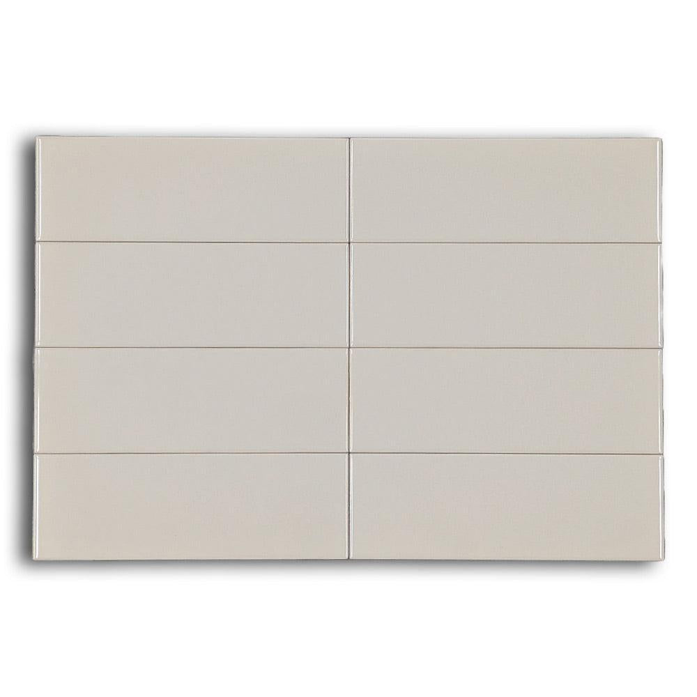 CLEARANCE - 4x12 Color Wheel Linear Urban Putty Glossy Ceramic Wall Tile CLEARANCE - 4x12 Color Wheel Linear Urban Putty Glossy Ceramic Wall Tile - American Tile Depot