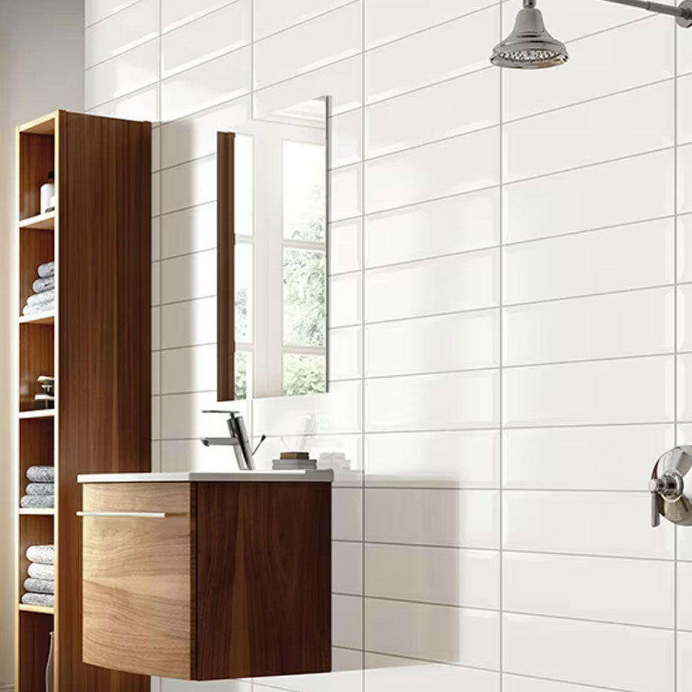 CLEARANCE – 6x18 Annapolis Remix Sail White Matte Ceramic Wall Tile CLEARANCE – 6x18 Annapolis Remix Sail White Matte Ceramic Wall Tile - American Tile Depot