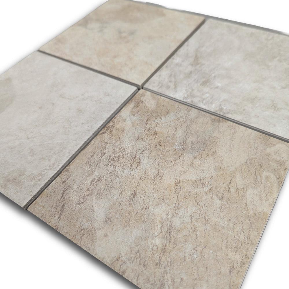 CLEARANCE – 6x6 Continental Slate Egyptian Beige Matte Ceramic Tile - American Tile Depot