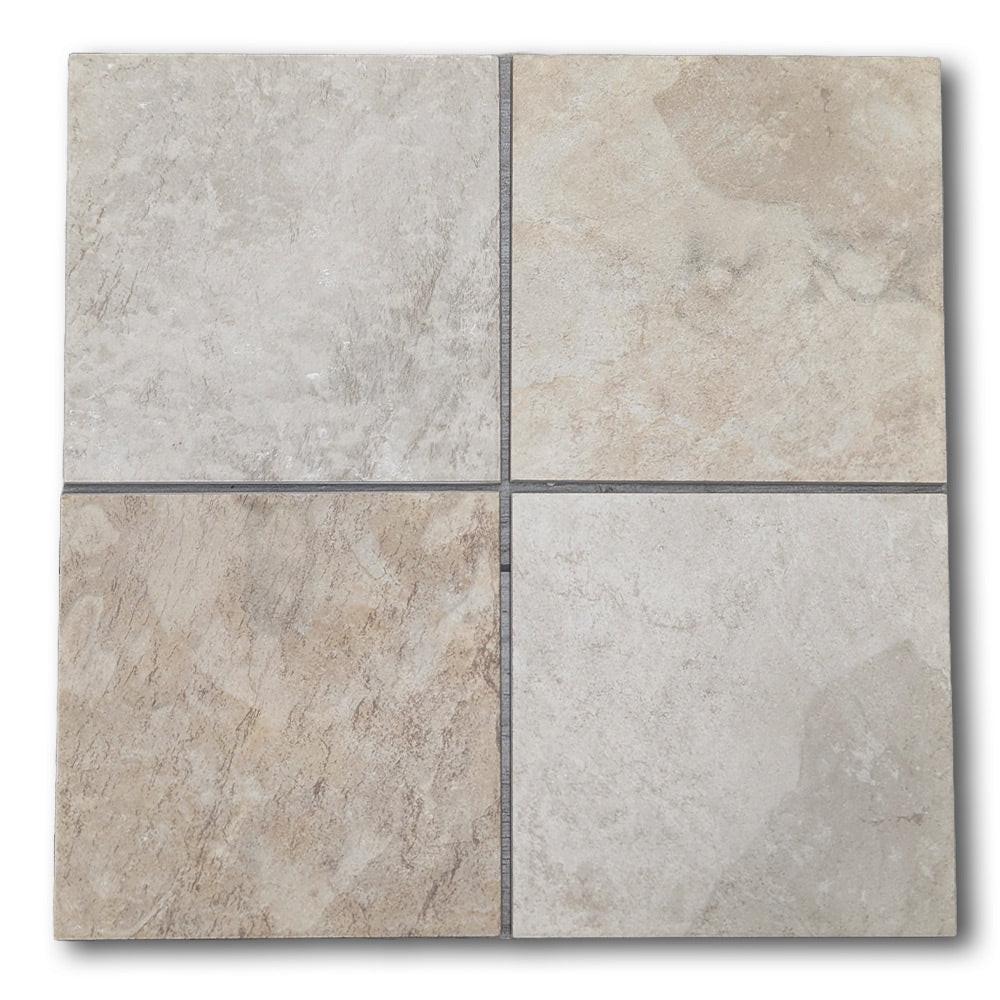 CLEARANCE – 6x6 Continental Slate Egyptian Beige Matte Ceramic Tile - American Tile Depot