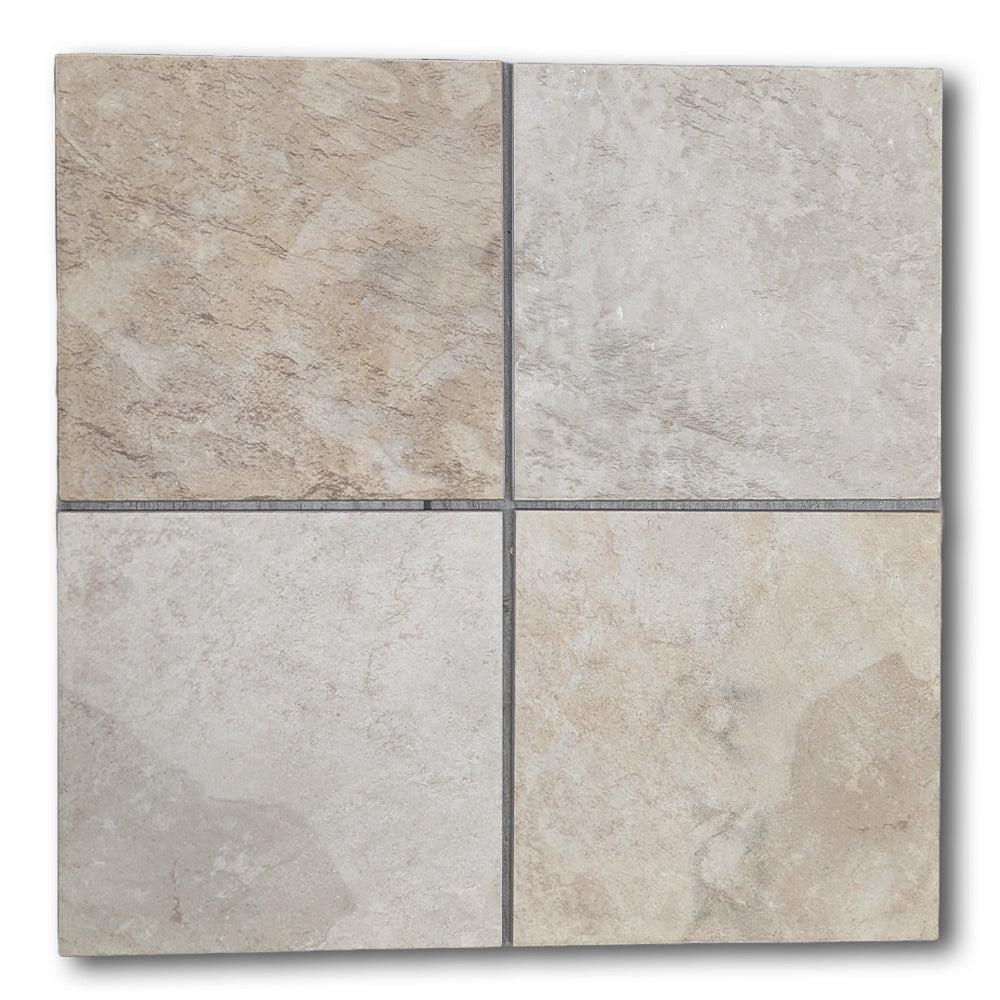 CLEARANCE – 6x6 Continental Slate Egyptian Beige Matte Ceramic Tile - American Tile Depot