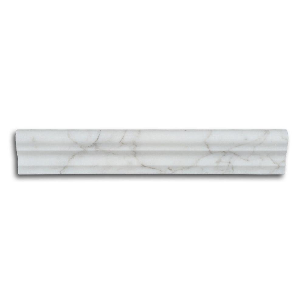 CLEARANCE - Calacatta Gold Marble Honed F-5 Chair Rail / Crown Molding Trim CLEARANCE - Calacatta Gold Marble Honed F-5 Chair Rail / Crown Molding Trim - American Tile Depot