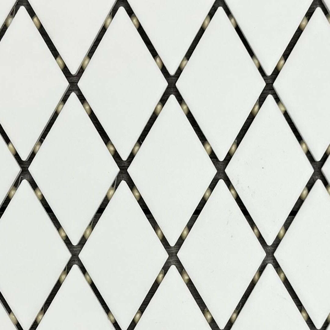 CLEARANCE – Color Story Designer White 2x3 Harlequin Matte Ceramic Mosaic Tile CLEARANCE – Color Story Designer White 2x3 Harlequin Matte Ceramic Mosaic Tile - American Tile Depot