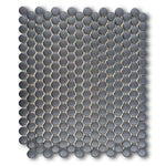 CLEARANCE – Color Wheel Black Penny Round Matte Ceramic Mosaic Tile CLEARANCE – Color Wheel Black Penny Round Matte Ceramic Mosaic Tile - American Tile Depot