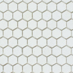 CLEARANCE - Thassos White Marble Polished 1" Mini Hexagon Mosaic Tile CLEARANCE - Thassos White Marble Polished 1" Mini Hexagon Mosaic Tile - American Tile Depot