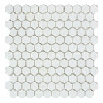 CLEARANCE - Thassos White Marble Polished 1" Mini Hexagon Mosaic Tile CLEARANCE - Thassos White Marble Polished 1" Mini Hexagon Mosaic Tile - American Tile Depot