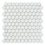 CLEARANCE - Thassos White Marble Polished 1" Mini Hexagon Mosaic Tile CLEARANCE - Thassos White Marble Polished 1" Mini Hexagon Mosaic Tile - American Tile Depot