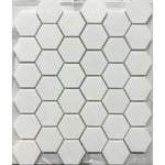 CLEARANCE - Thassos White Marble Polished 2" Hexagon Mosaic Tile CLEARANCE - Thassos White Marble Polished 2" Hexagon Mosaic Tile - American Tile Depot