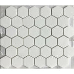 CLEARANCE - Thassos White Marble Polished 2" Hexagon Mosaic Tile CLEARANCE - Thassos White Marble Polished 2" Hexagon Mosaic Tile - American Tile Depot