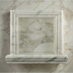 Calacatta Gold Marble Hand-Made Custom Shampoo Niche / Shelf - SMALL - Honed Calacatta Gold Marble Hand-Made Custom Shampoo Niche / Shelf - SMALL - Honed - American Tile Depot