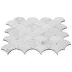 Calacatta Gold Marble Honed 3" Fan Mosaic Tile Calacatta Gold Marble Honed 3" Fan Mosaic Tile - American Tile Depot