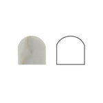 Calacatta Gold Marble Honed 3/4x12 Bullnose Liner Calacatta Gold Marble Honed 3/4x12 Bullnose Liner - American Tile Depot
