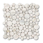 Calacatta Gold Marble Honed Bubbles Mosaic Tile Calacatta Gold Marble Honed Bubbles Mosaic Tile - American Tile Depot