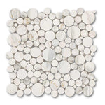 Calacatta Gold Marble Honed Bubbles Mosaic Tile Calacatta Gold Marble Honed Bubbles Mosaic Tile - American Tile Depot