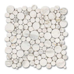Calacatta Gold Marble Honed Bubbles Mosaic Tile Calacatta Gold Marble Honed Bubbles Mosaic Tile - American Tile Depot
