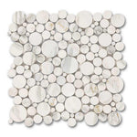 Calacatta Gold Marble Honed Bubbles Mosaic Tile Calacatta Gold Marble Honed Bubbles Mosaic Tile - American Tile Depot