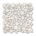Calacatta Gold Marble Honed Bubbles Mosaic Tile Calacatta Gold Marble Honed Bubbles Mosaic Tile - American Tile Depot