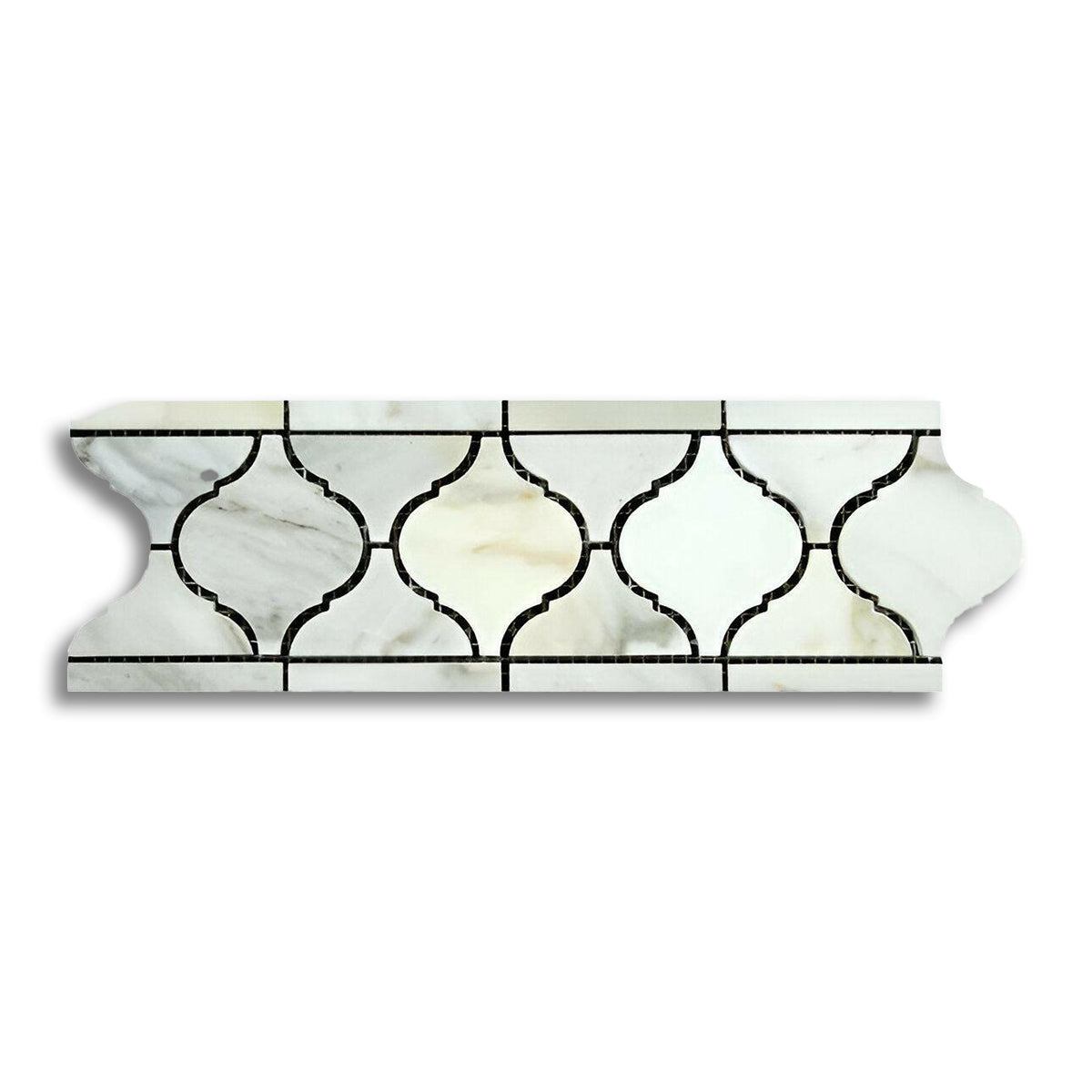 Calacatta Gold Marble Honed Lantern Border