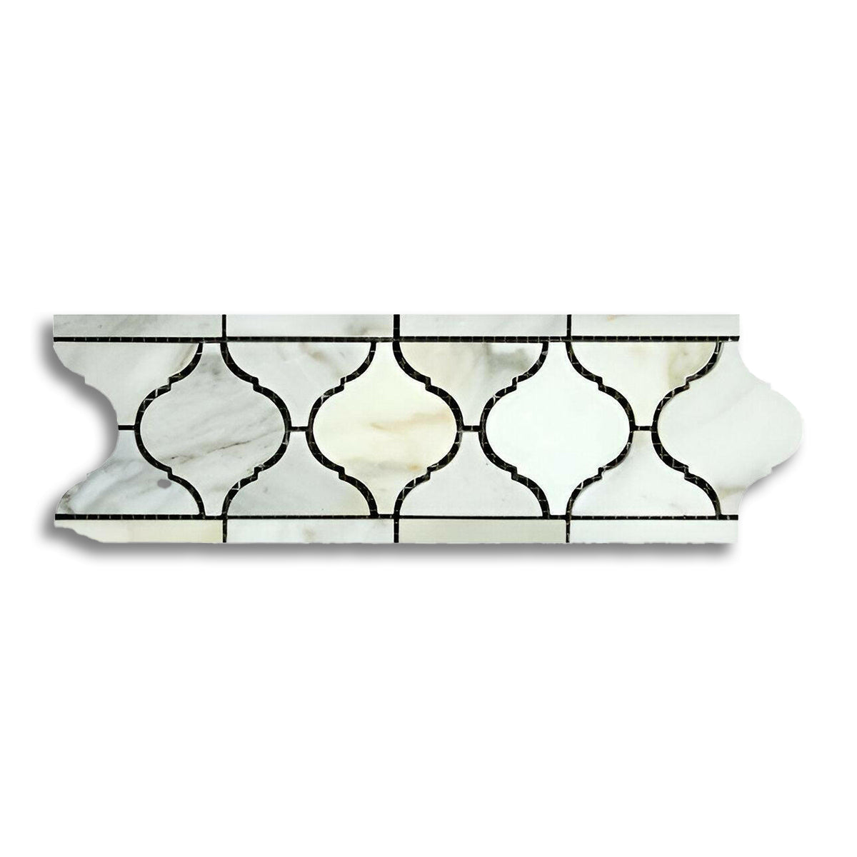 Calacatta Gold Marble Honed Lantern Border