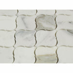 Calacatta Gold Marble Honed Lantern Mosaic Tile Calacatta Gold Marble Honed Lantern Mosaic Tile - American Tile Depot