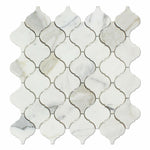 Calacatta Gold Marble Honed Lantern Mosaic Tile Calacatta Gold Marble Honed Lantern Mosaic Tile - American Tile Depot