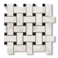Large Basketweave w/ Black Polished