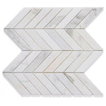 Calacatta Gold Marble Polished 1.5x6 Chevron Mosaic Tile Calacatta Gold Marble Polished 1.5x6 Chevron Mosaic Tile - American Tile Depot