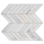 Calacatta Gold Marble Polished 1.5x6 Chevron Mosaic Tile Calacatta Gold Marble Polished 1.5x6 Chevron Mosaic Tile - American Tile Depot