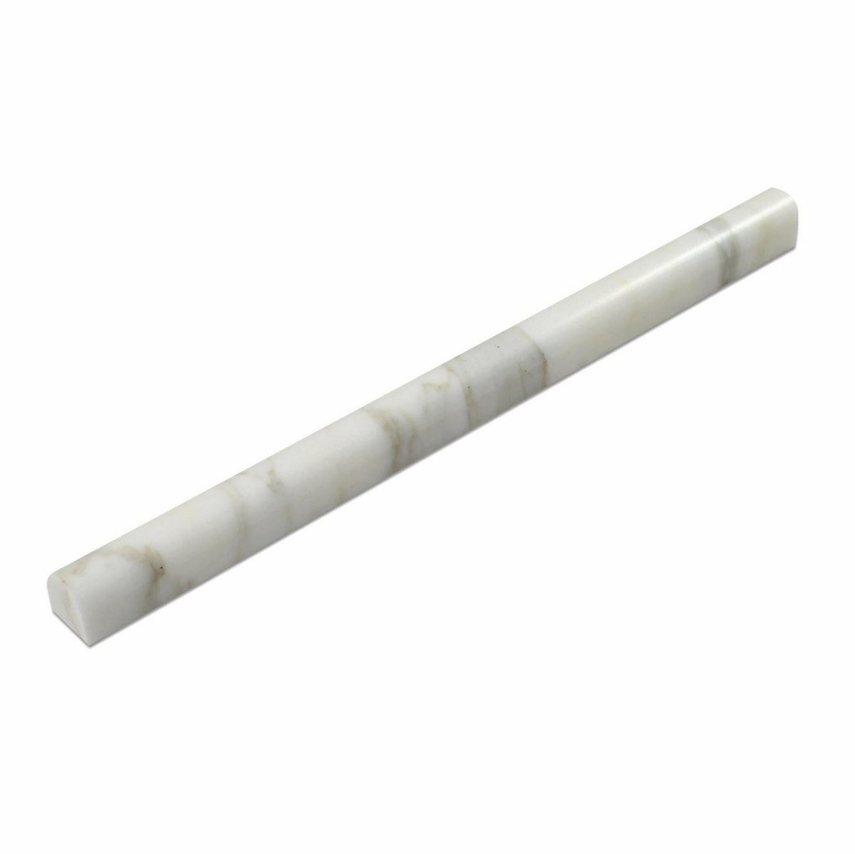 Calacatta Gold Marble Polished 3/4x12 Bullnose Liner - American Tile Depot