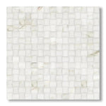 Calacatta Gold Marble Polished 3D Small Bread Mosaic Tile - American Tile Depot