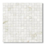 Calacatta Gold Marble Polished 3D Small Bread Mosaic Tile - American Tile Depot