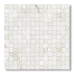 Calacatta Gold Marble Polished 3D Small Bread Mosaic Tile - American Tile Depot
