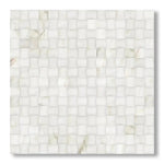 Calacatta Gold Marble Honed 3D Small Bread Mosaic Tile - American Tile Depot