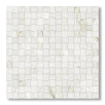 Calacatta Gold Marble Polished 3D Small Bread Mosaic Tile - American Tile Depot