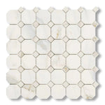 Calacatta Gold Marble Polished Octagon Mosaic Tile w/ Calacatta Gold Dots - American Tile Depot