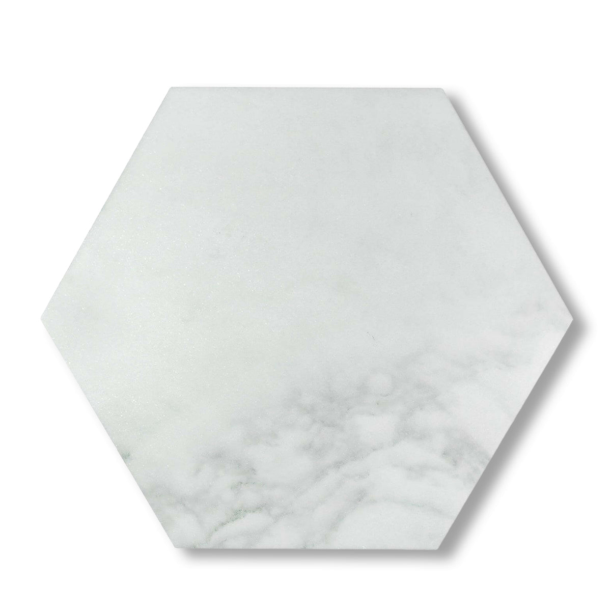 Calacatta Oliva Honed 10" Hexagon Marble Tile - American Tile Depot