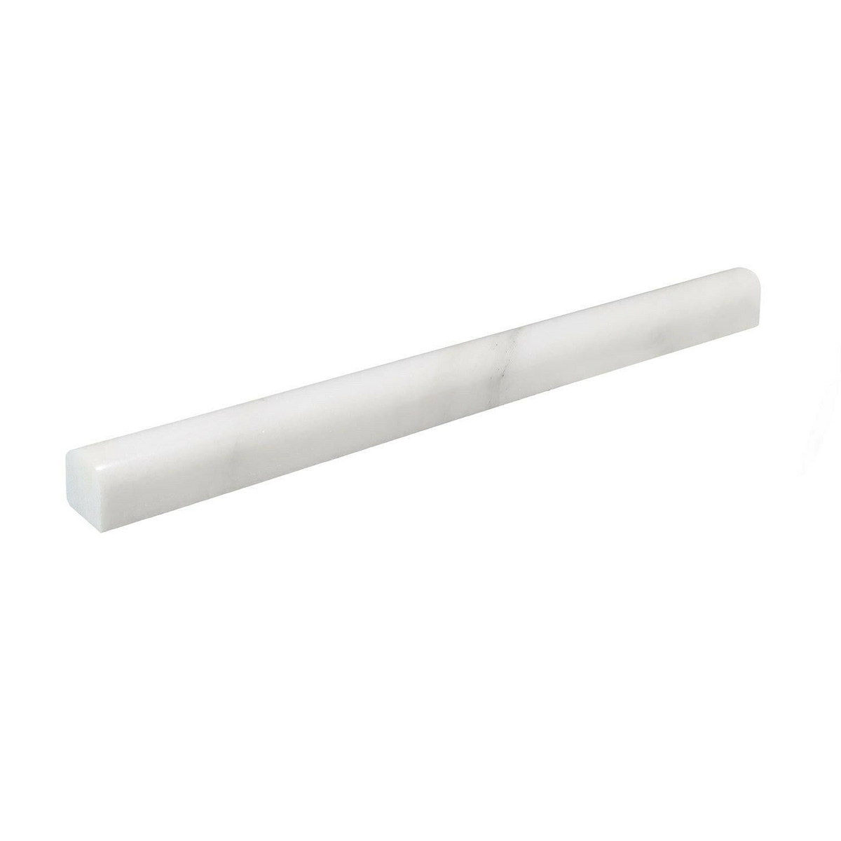 Calacatta Oliva Marble Polished 3/4x12 Bullnose Liner - American Tile Depot