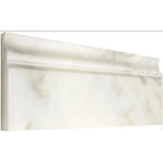 Calacatta Oliva Marble Honed 4 3/4x12 Baseboard Trim Molding Calacatta Oliva Marble Honed 4 3/4x12 Baseboard Trim Molding - American Tile Depot
