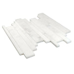 Calacatta Oliva Marble Honed Random Strip Mosaic Tile Calacatta Oliva Marble Honed Random Strip Mosaic Tile - American Tile Depot