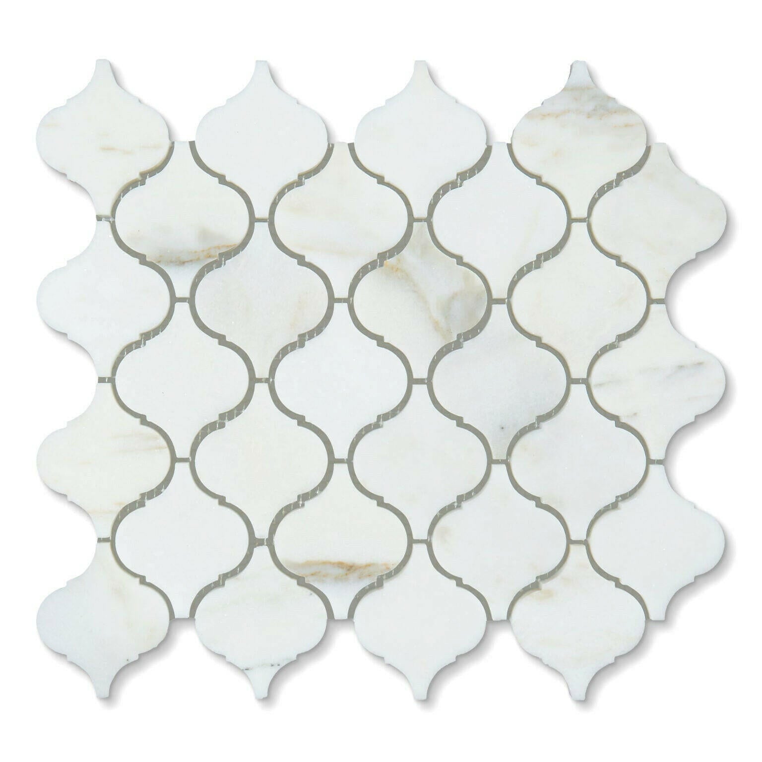 Calacatta Oliva Marble Polished 3" Lantern Mosaic Tile Calacatta Oliva Marble Polished 3" Lantern Mosaic Tile - American Tile Depot