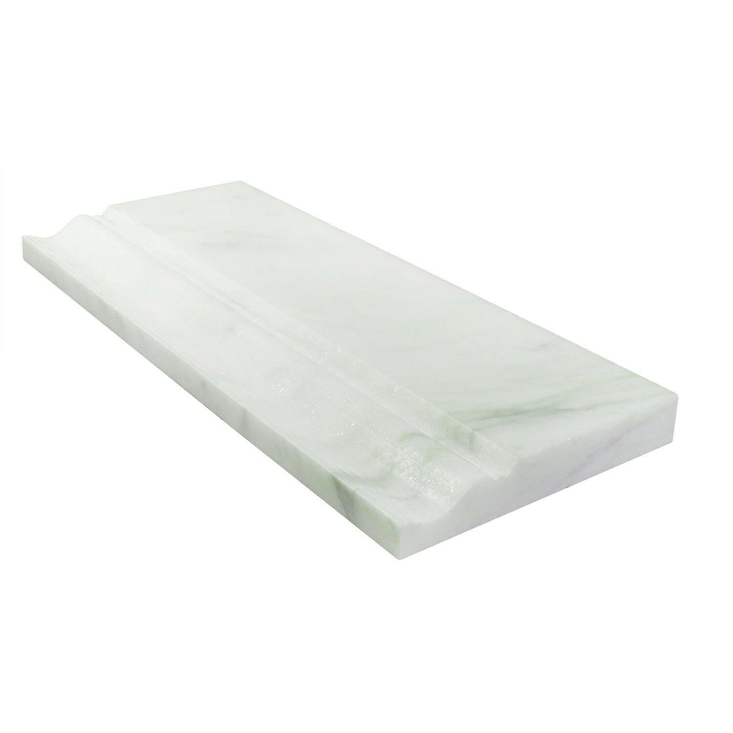 Calacatta Oliva Marble Polished 4 3/4x12 Baseboard Trim Molding Calacatta Oliva Marble Polished 4 3/4x12 Baseboard Trim Molding - American Tile Depot