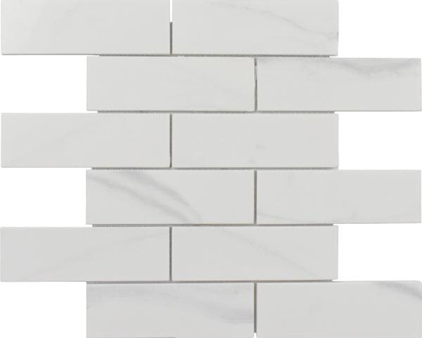 2x6 Mineralis Gray Brick Marble Mosaic Tile 2x6 Mineralis Gray Brick Marble Mosaic Tile - American Tile Depot