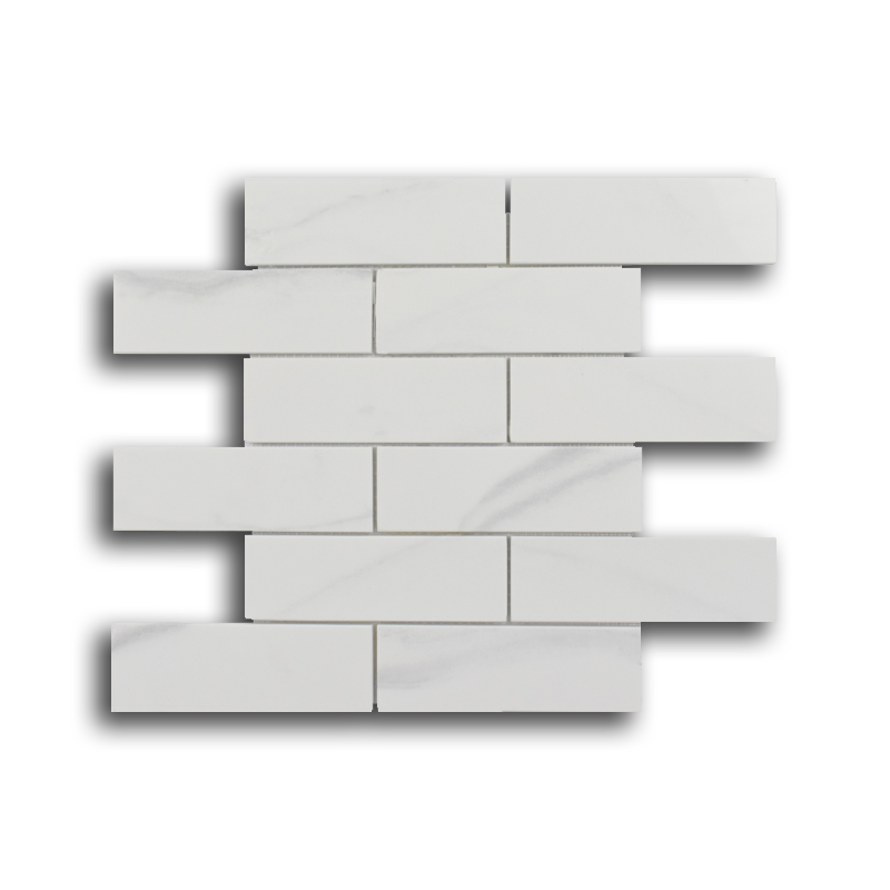 2x6 Mineralis Gold Brick Marble Mosaic Tile - American Tile Depot