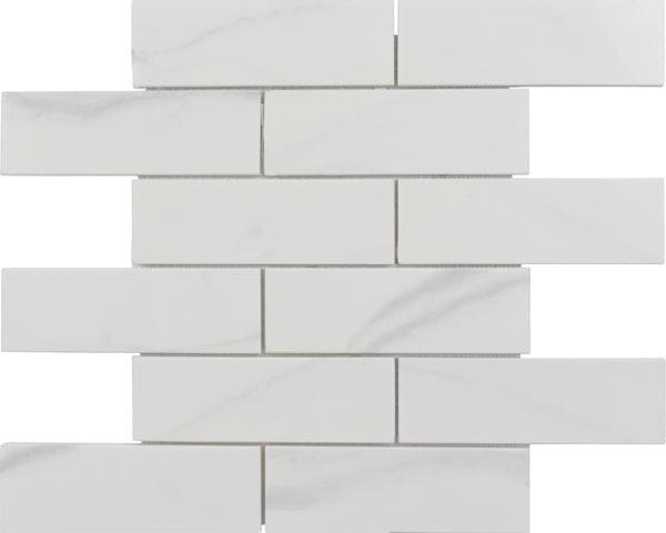 2x6 Mineralis Gold Brick Marble Mosaic Tile - American Tile Depot