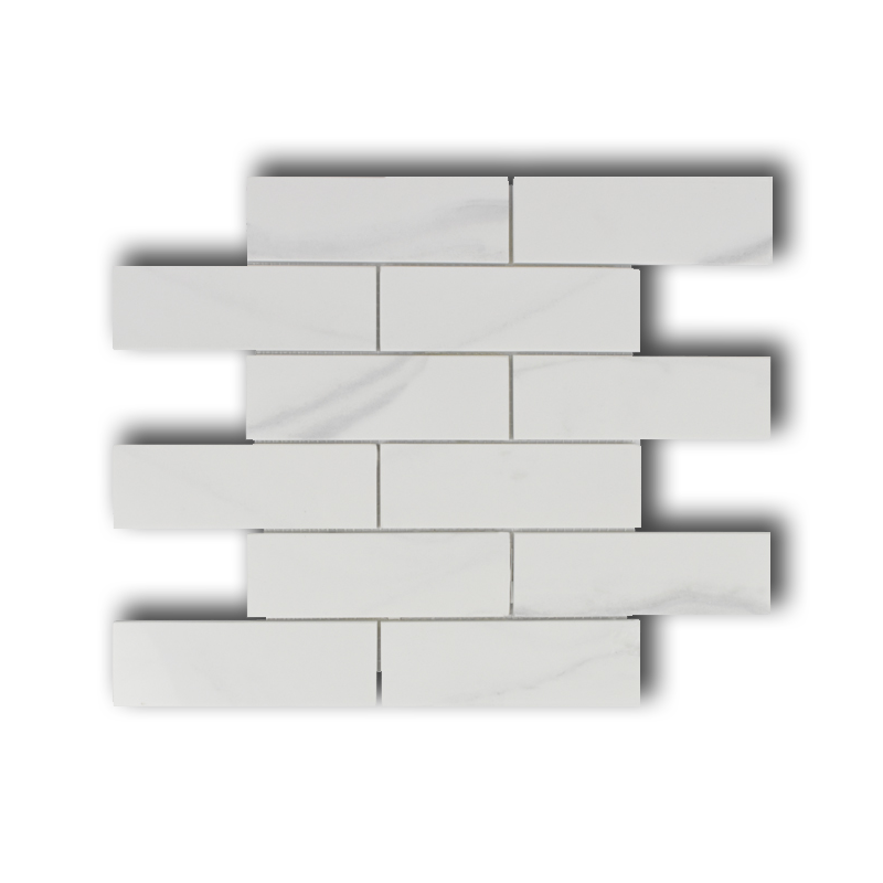 2x6 Mineralis Gold Brick Marble Mosaic Tile - American Tile Depot