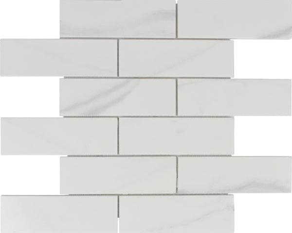 2x6 Mineralis Gold Brick Marble Mosaic Tile - American Tile Depot