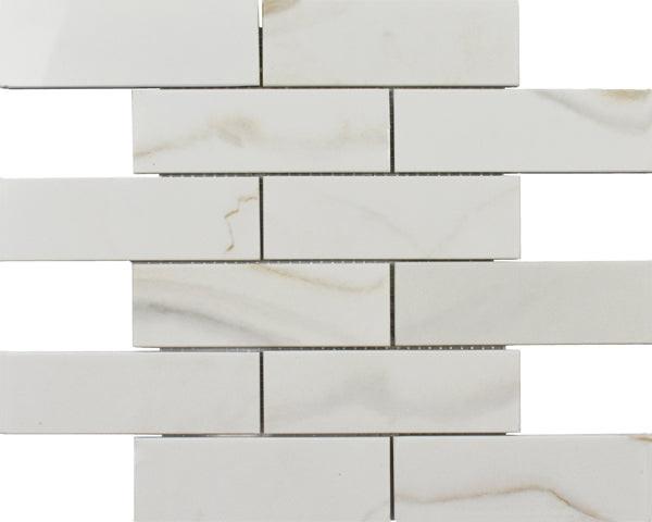 2x6 Mineralis Gold Brick Marble Mosaic Tile 2x6 Mineralis Gold Brick Marble Mosaic Tile - American Tile Depot
