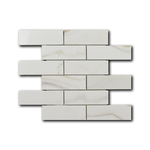 2x6 Mineralis Gold Brick Marble Mosaic Tile 2x6 Mineralis Gold Brick Marble Mosaic Tile - American Tile Depot